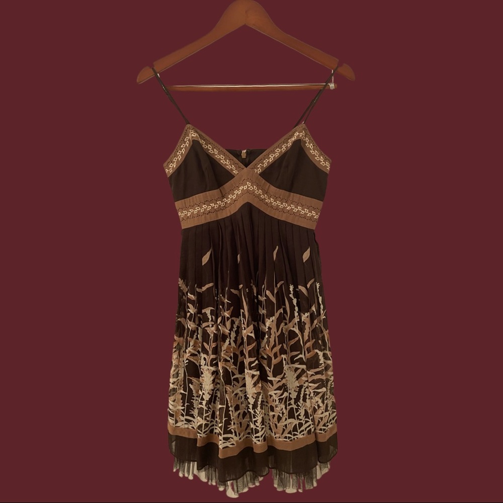 BCBGMaxAzria Cocktail Dress with Tulle Fringe 2